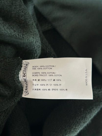 Chrome Hearts Green & White Embroidered Logo Sweater