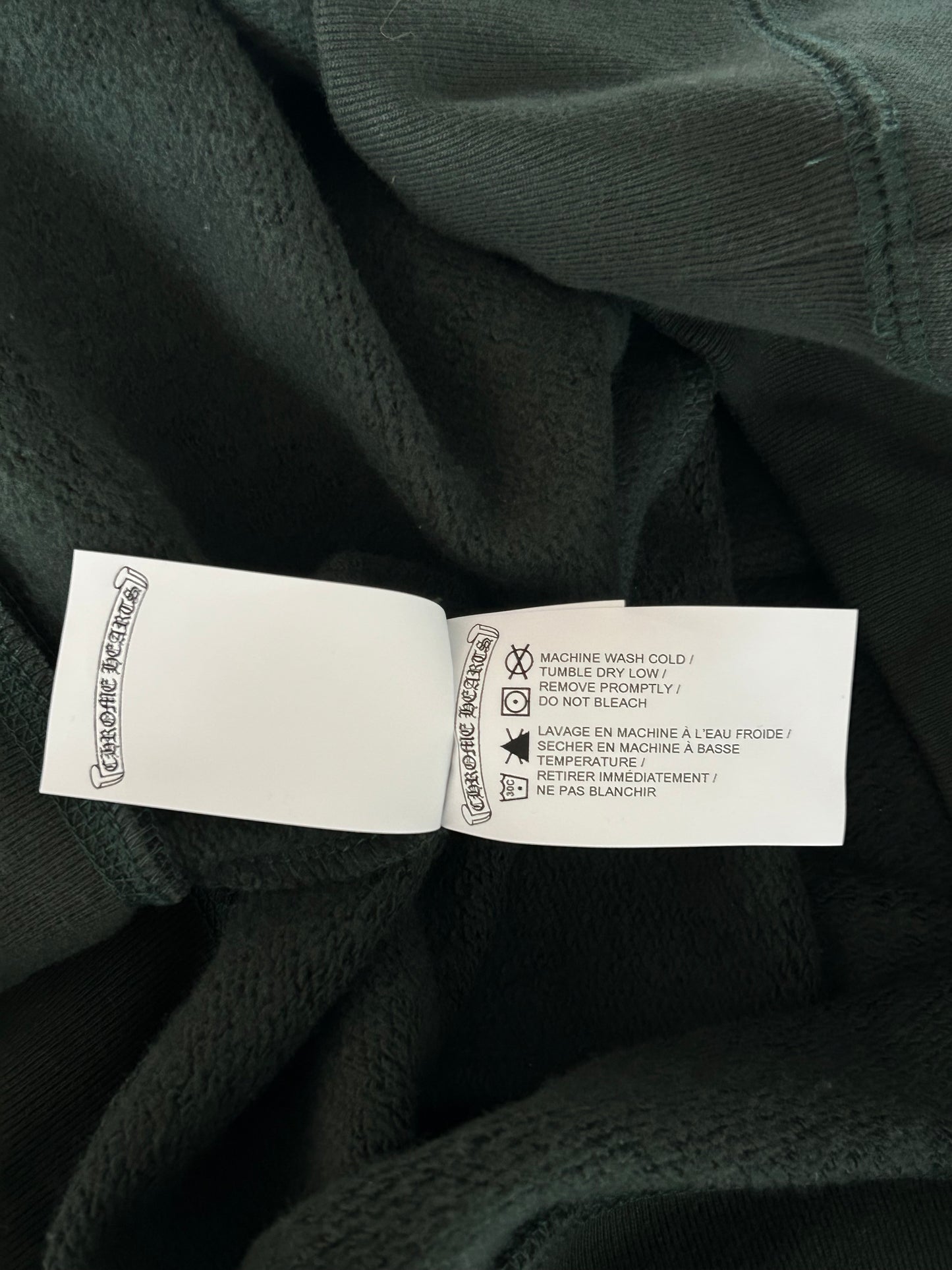 Chrome Hearts Green & White Embroidered Logo Sweater