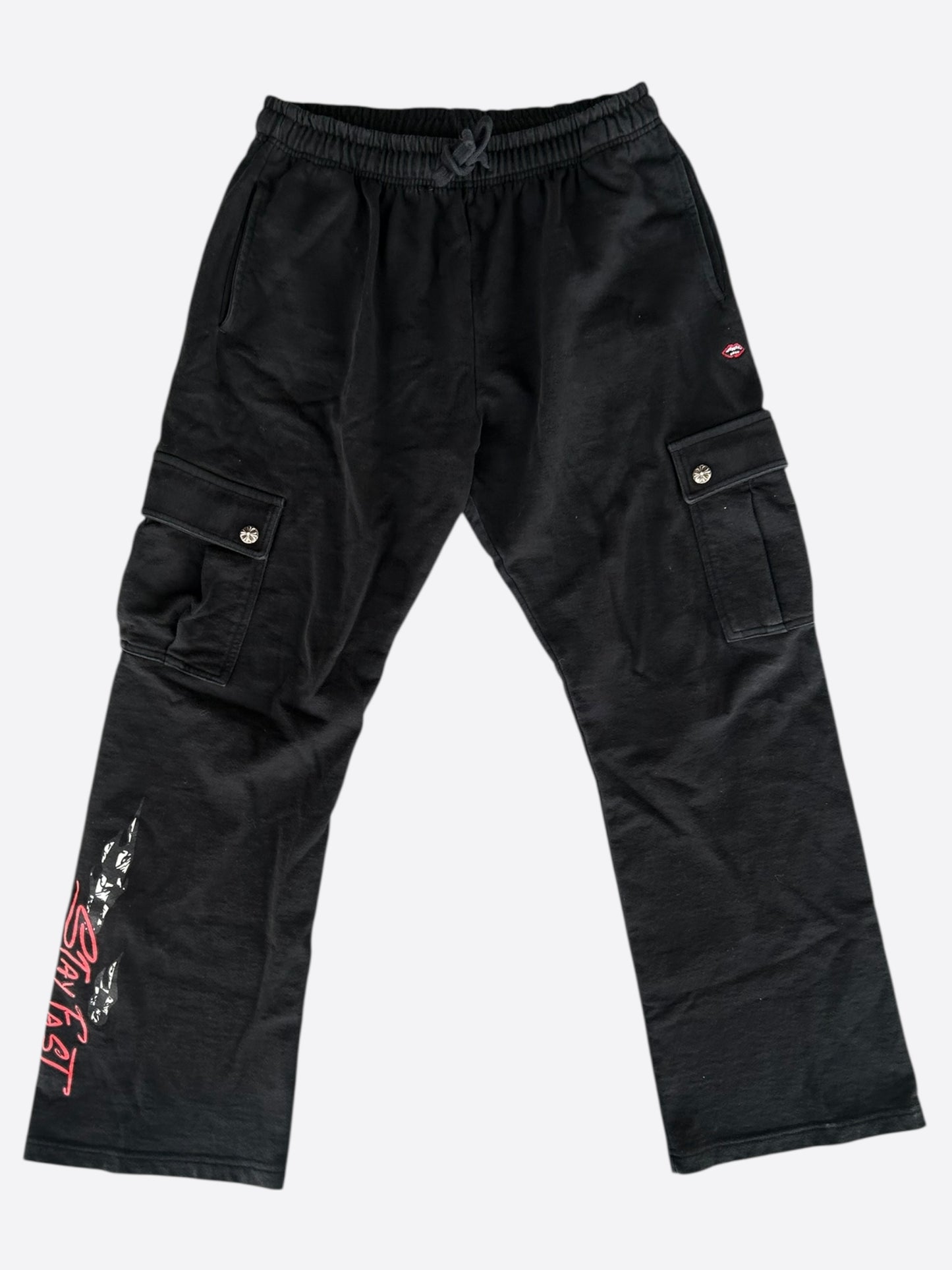 Chrome Hearts Matty Boy Black Stay Fast Cargo Sweatpants