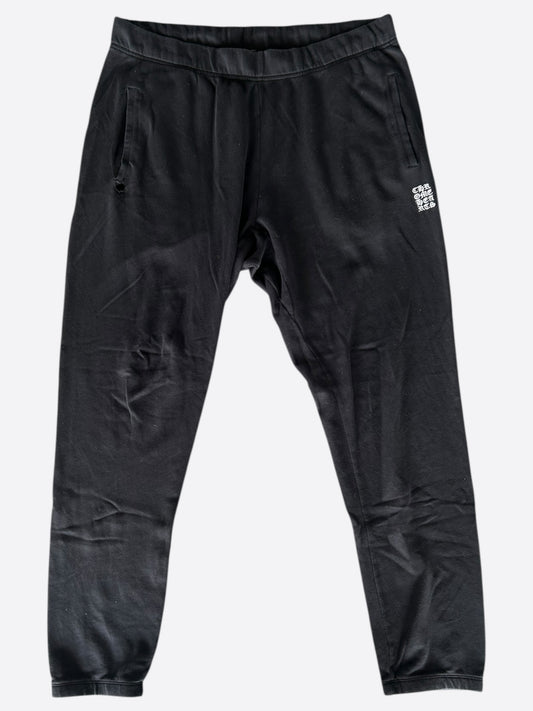 Chrome Hearts Black & White Embroidered Sweatpants