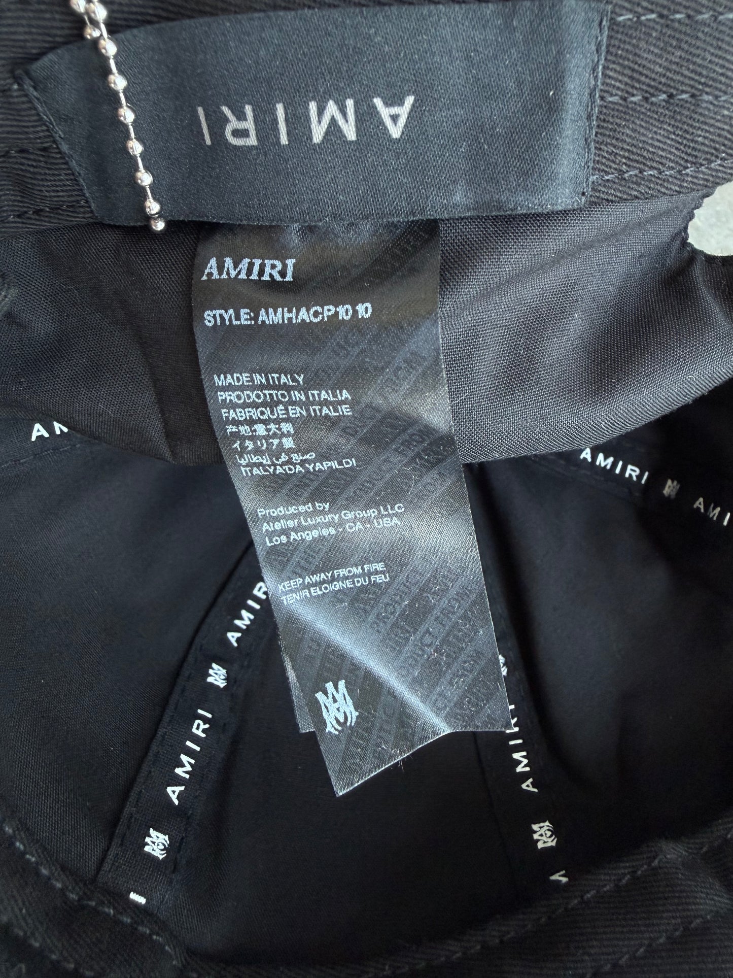 Amiri Black & White Dream Team Trucker Hat