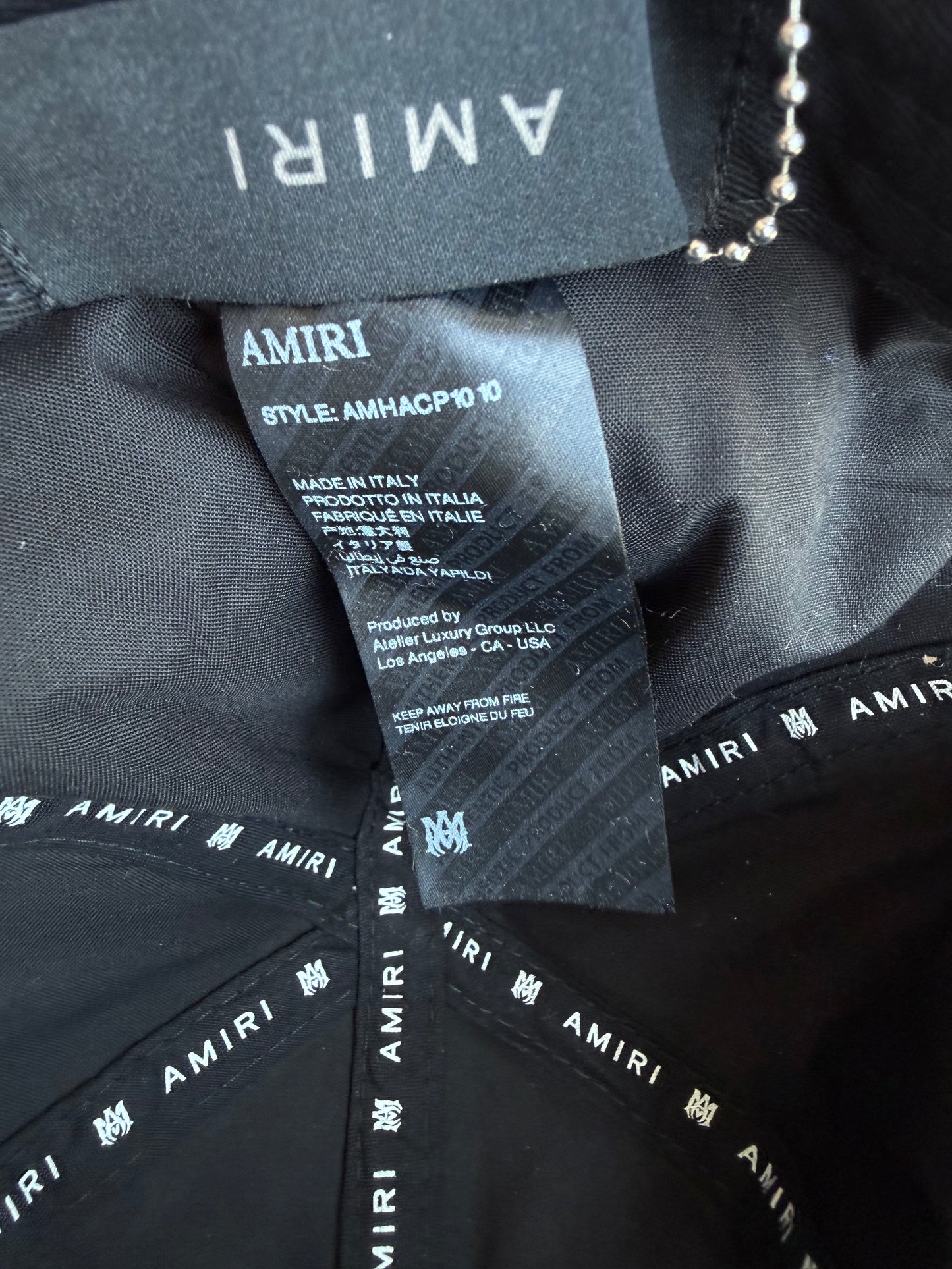 Amiri Blue & White Dream Team Trucker Hat