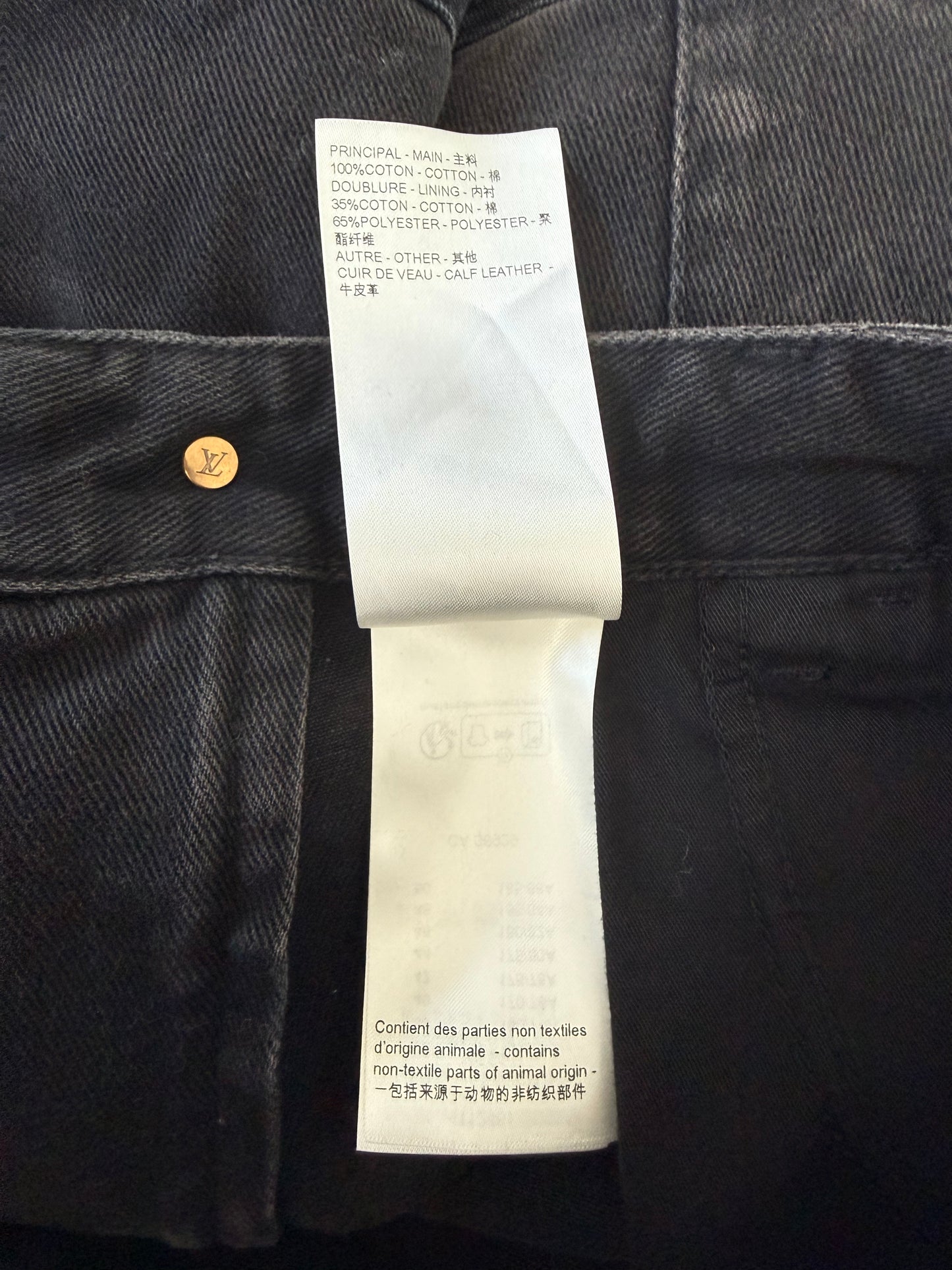 Louis Vuitton Black Monogram Workwear Pants