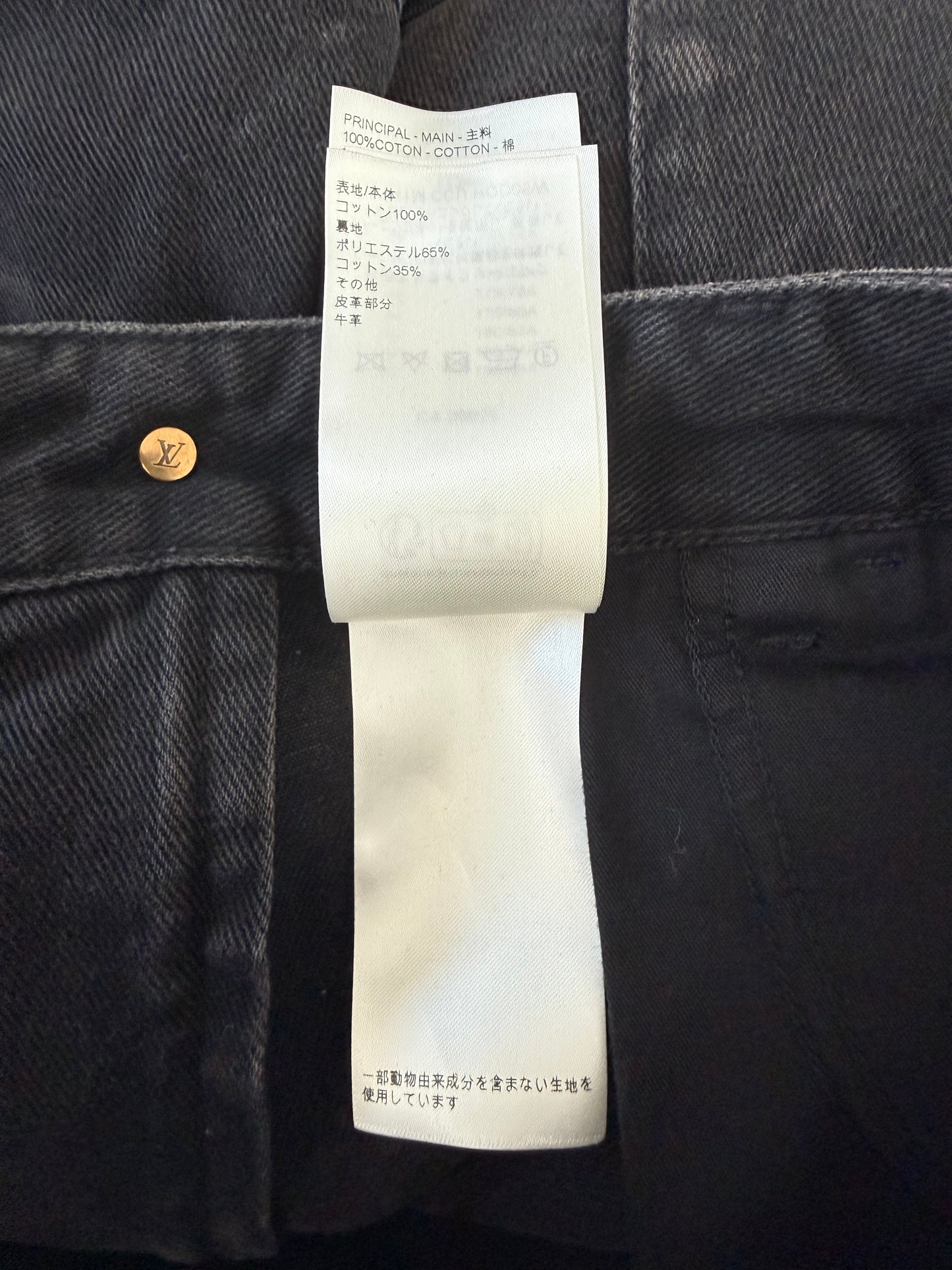 Louis Vuitton Black Monogram Workwear Pants