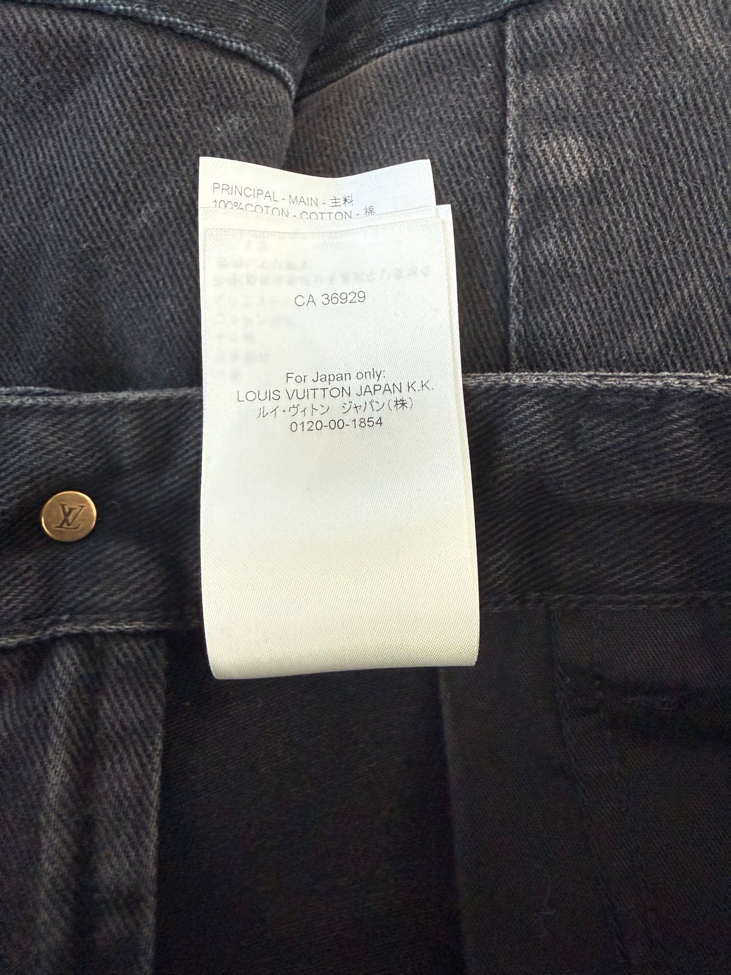 Louis Vuitton Black Monogram Workwear Pants