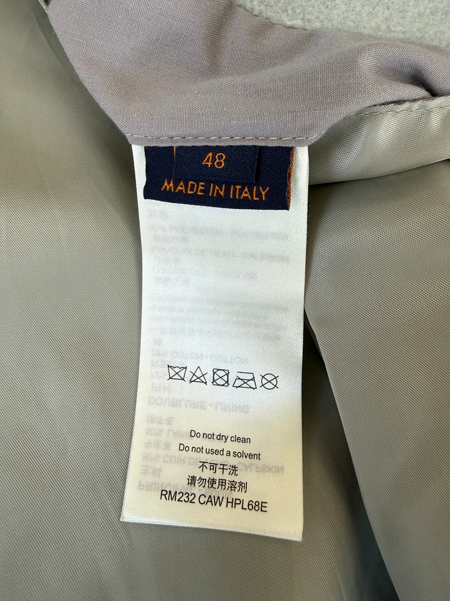 Louis Vuitton Aqua & White Leather Varsity Jacket
