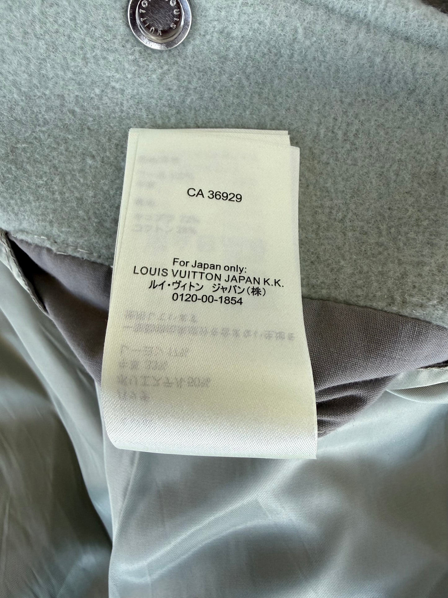 Louis Vuitton Aqua & White Leather Varsity Jacket
