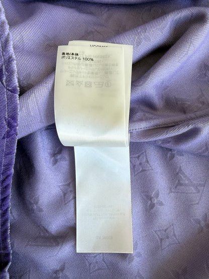 Louis Vuitton Purple Monogram Velvet Button Up Shirt