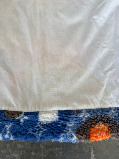 Louis Vuitton Blue & Orange Camo Monogram Fleece Zip Up Jacket
