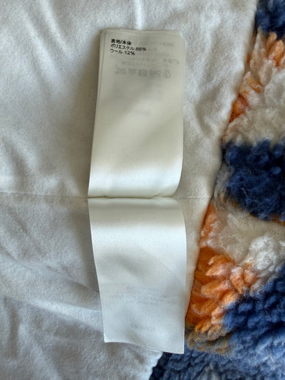 Louis Vuitton Blue & Orange Camo Monogram Fleece Zip Up Jacket