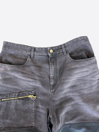 Louis Vuitton Black Monogram Workwear Pants