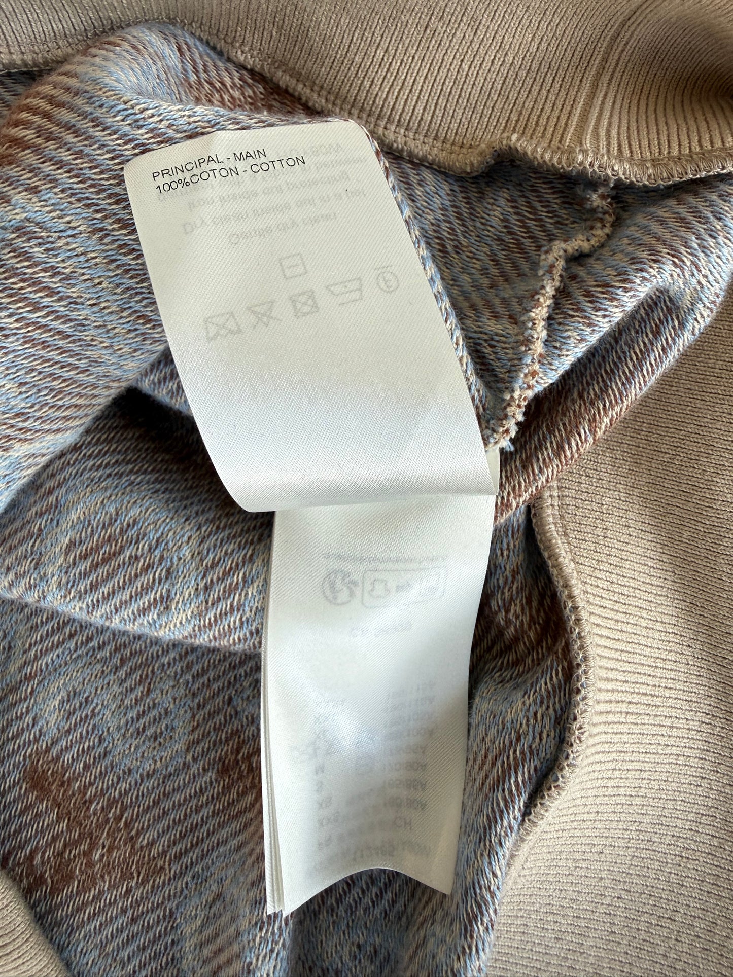Louis Vuitton Beige Signature Jacquard Logo Hoodie