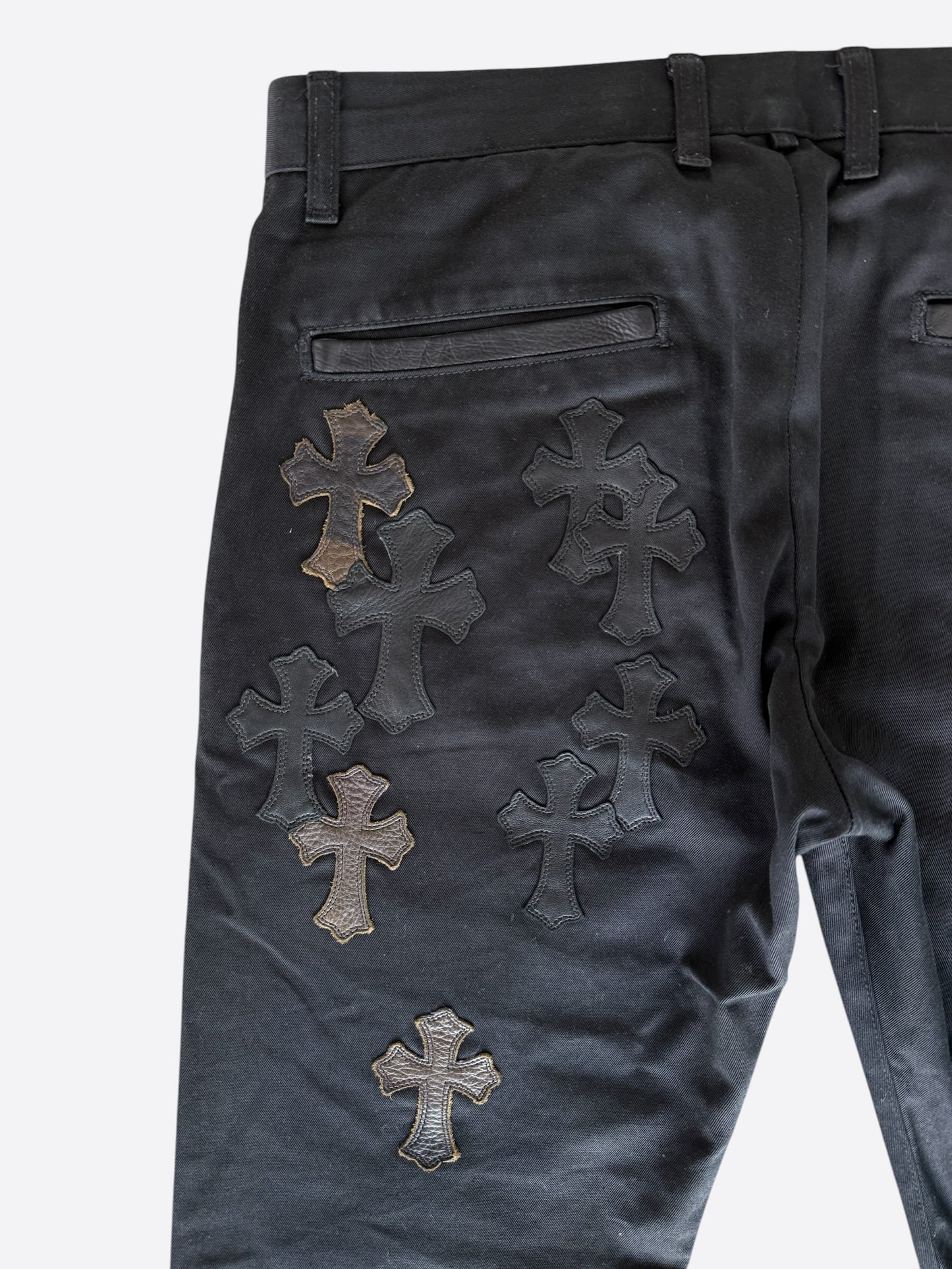 Chrome Hearts Black Camouflage Cross Patch Chino Pants