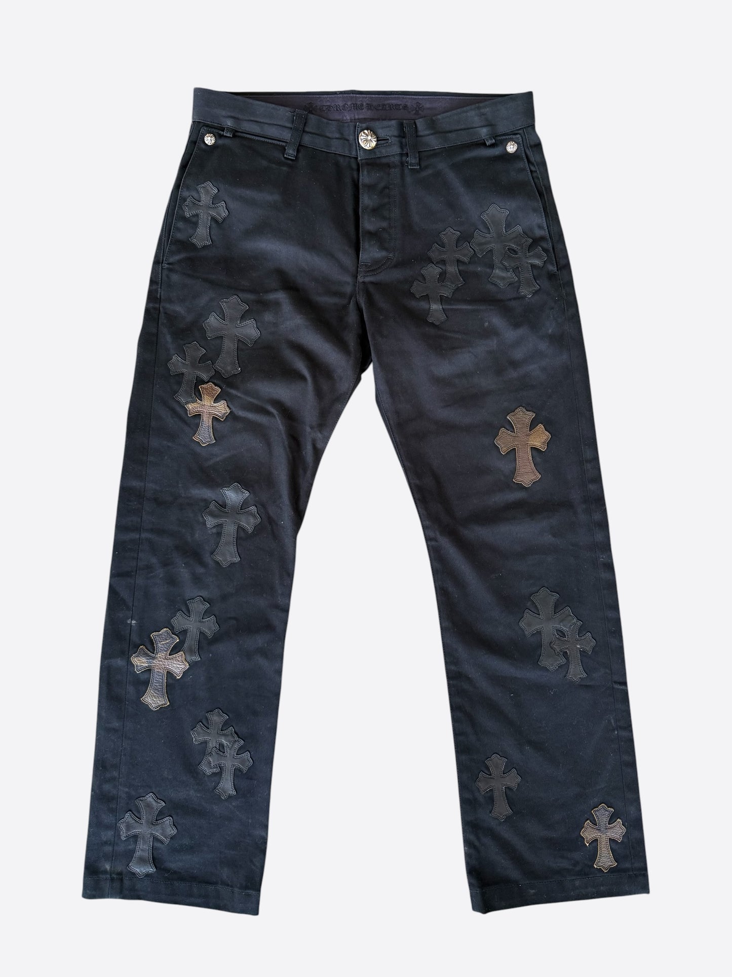 Chrome Hearts Black Camouflage Cross Patch Chino Pants