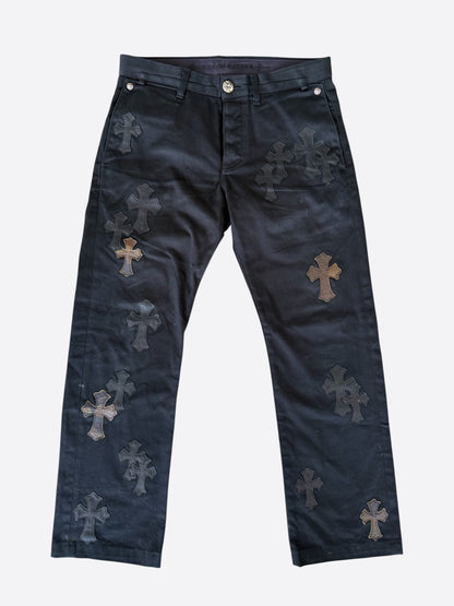 Chrome Hearts Black Camouflage Cross Patch Chino Pants