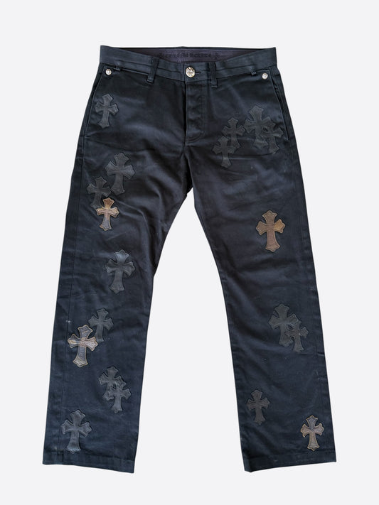 Chrome Hearts Black Camouflage Cross Patch Chino Pants