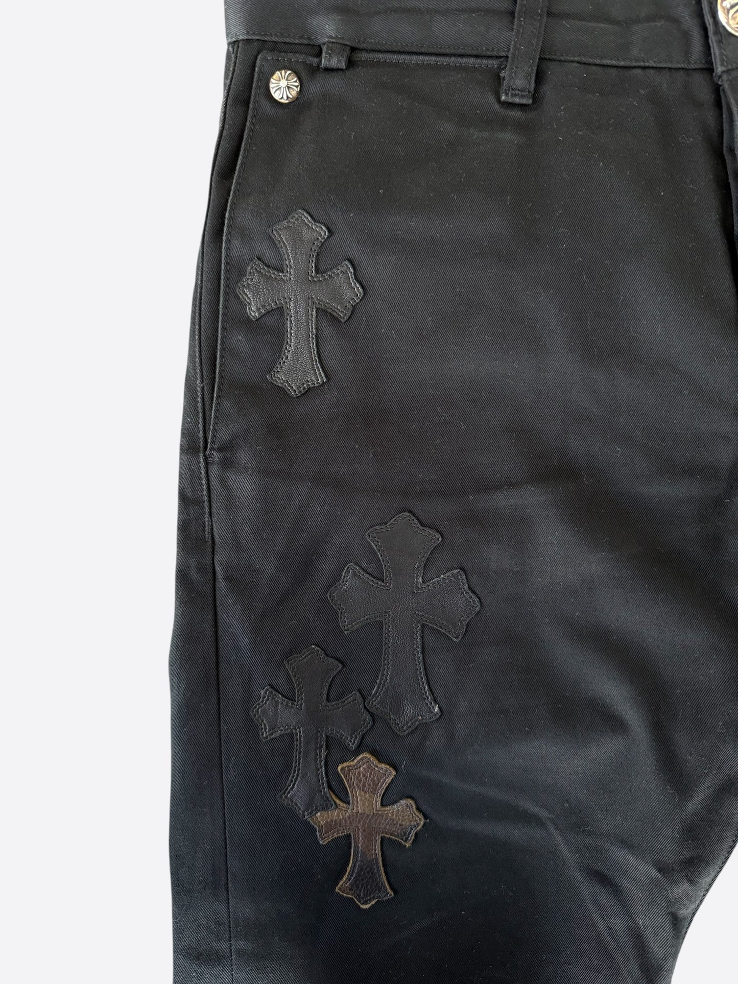 Chrome Hearts Black Camouflage Cross Patch Chino Pants