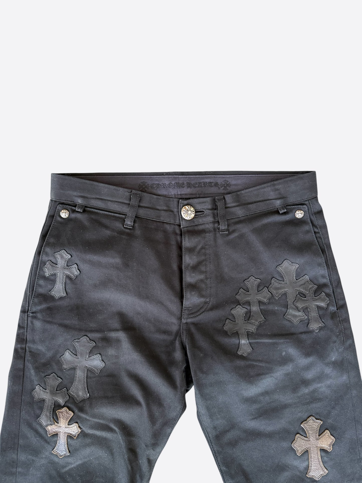 Chrome Hearts Black Camouflage Cross Patch Chino Pants