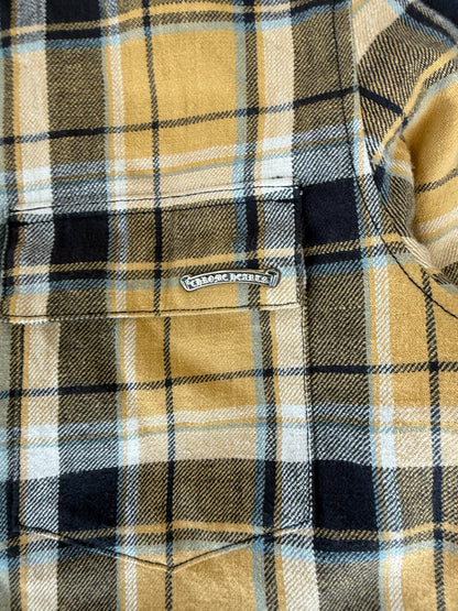 Chrome Hearts Yellow & Red Padded Flannel Jacket