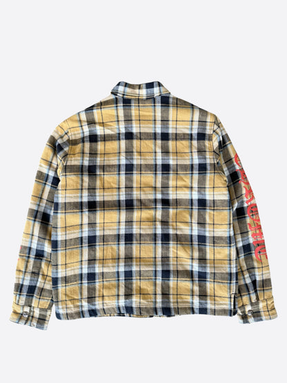 Chrome Hearts Yellow & Red Padded Flannel Jacket