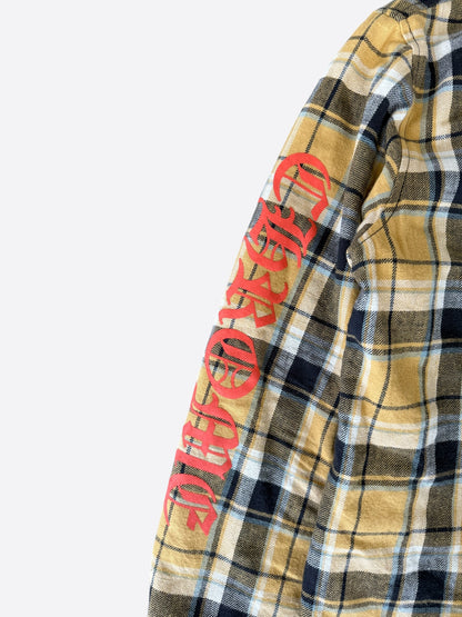 Chrome Hearts Yellow & Red Padded Flannel Jacket