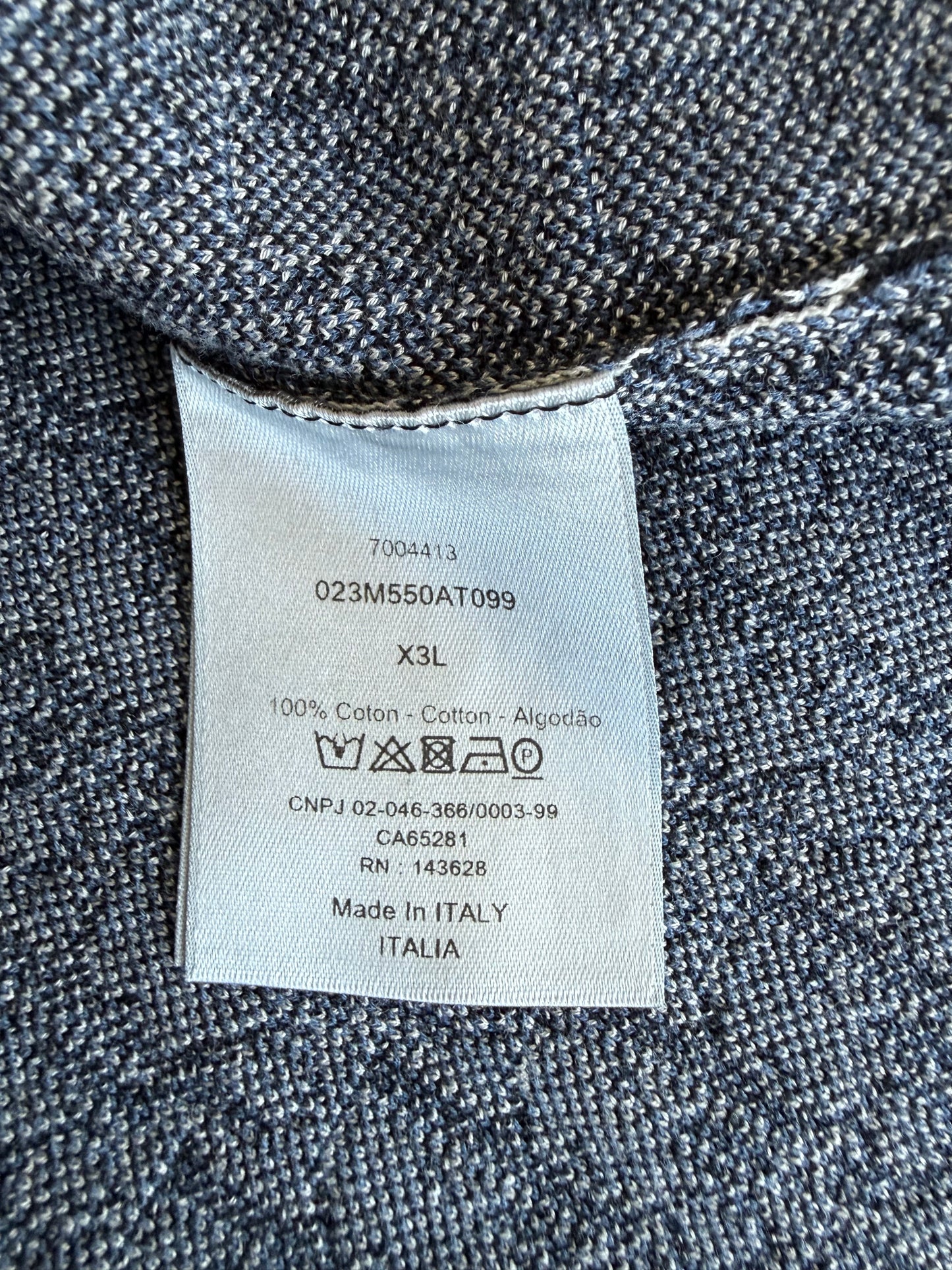 Dior Beige & Blue Oblique Button Up Shirt