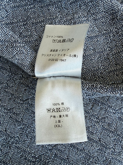 Dior Beige & Blue Oblique Button Up Shirt