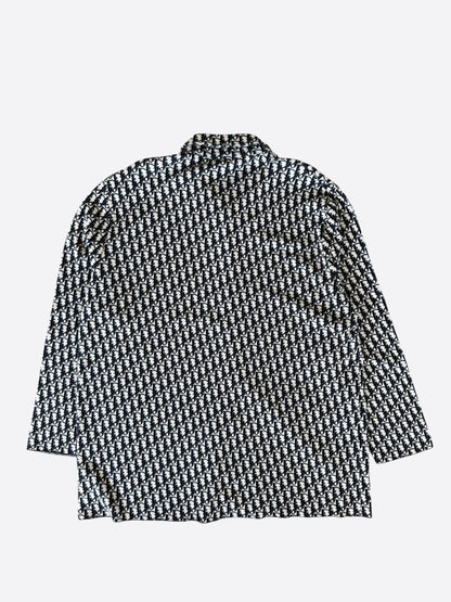 Dior Beige & Blue Oblique Button Up Shirt