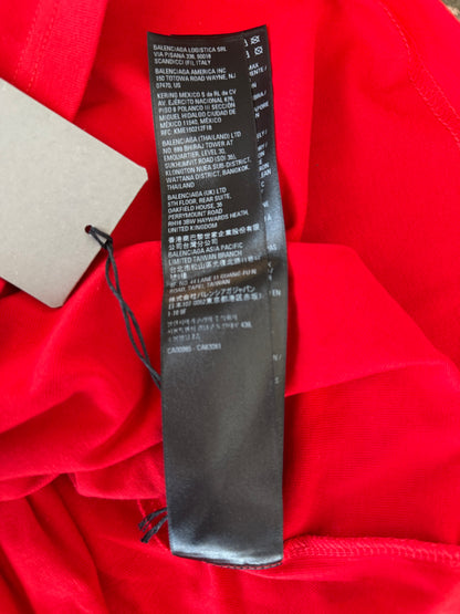 Balenciaga Red Campaign Logo T-Shirt