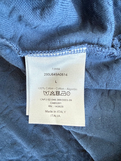Dior Blue Oblique Towel Longsleeve T-Shirt