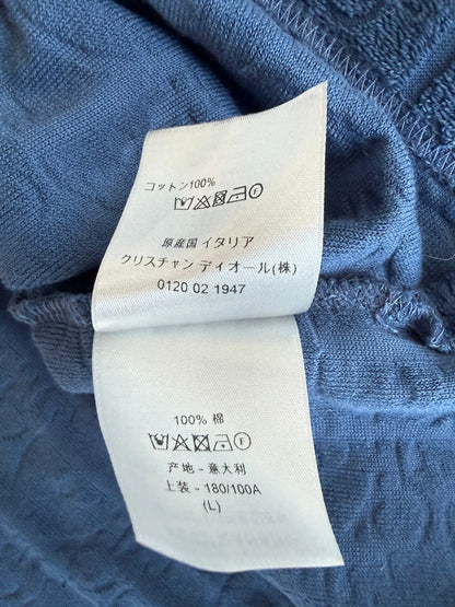 Dior Blue Oblique Towel Longsleeve T-Shirt