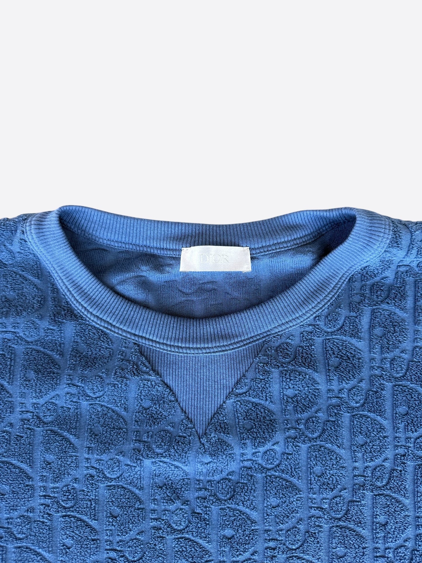 Dior Blue Oblique Towel Longsleeve T-Shirt