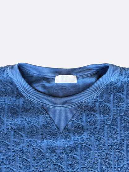 Dior Blue Oblique Towel Longsleeve T-Shirt