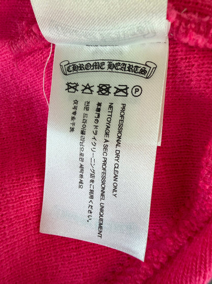 Chrome Hearts Pink & Black CH Logo Embroidered Beanie