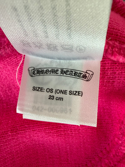 Chrome Hearts Pink & Black CH Logo Embroidered Beanie