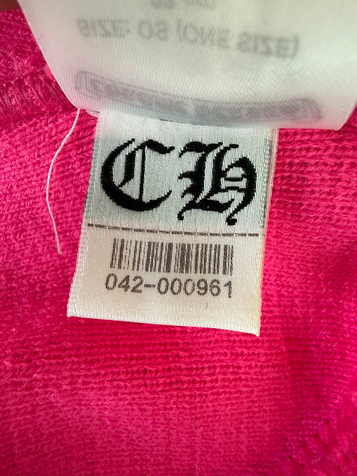 Chrome Hearts Pink & Black CH Logo Embroidered Beanie