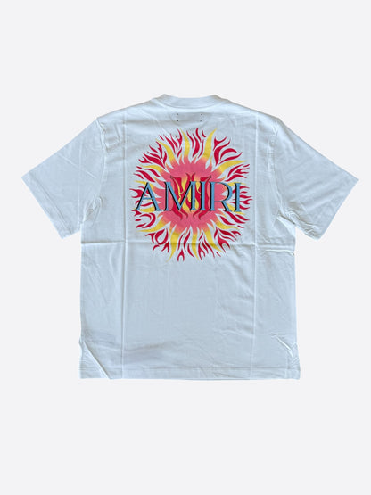Amiri White & Red Sun Logo T-Shirt