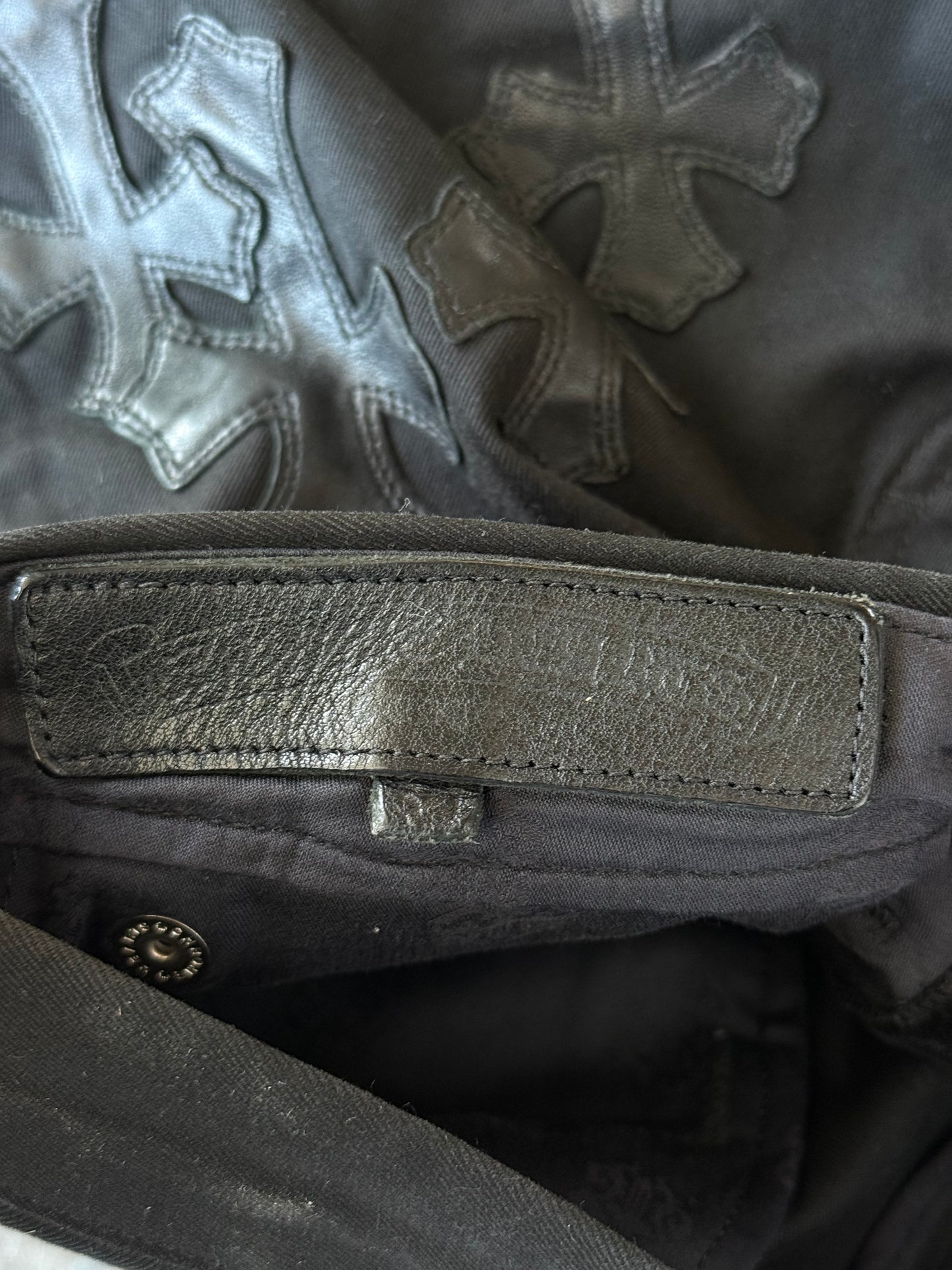 Chrome Hearts Black Camouflage Cross Patch Chino Pants