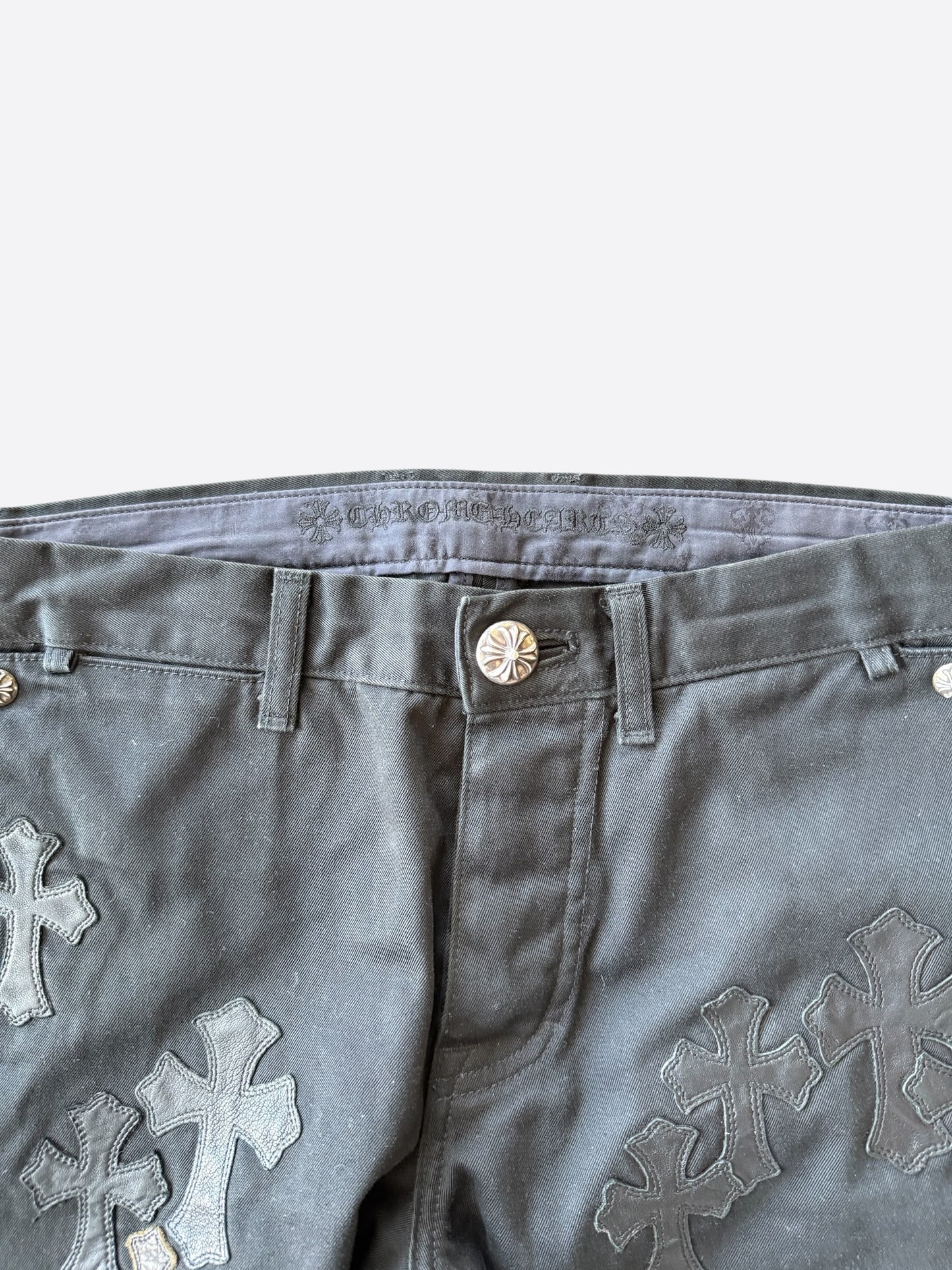 Chrome Hearts Black Camouflage Cross Patch Chino Pants