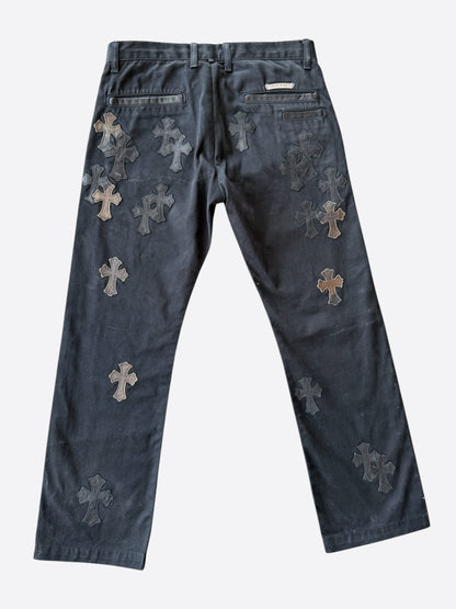 Chrome Hearts Black Camouflage Cross Patch Chino Pants