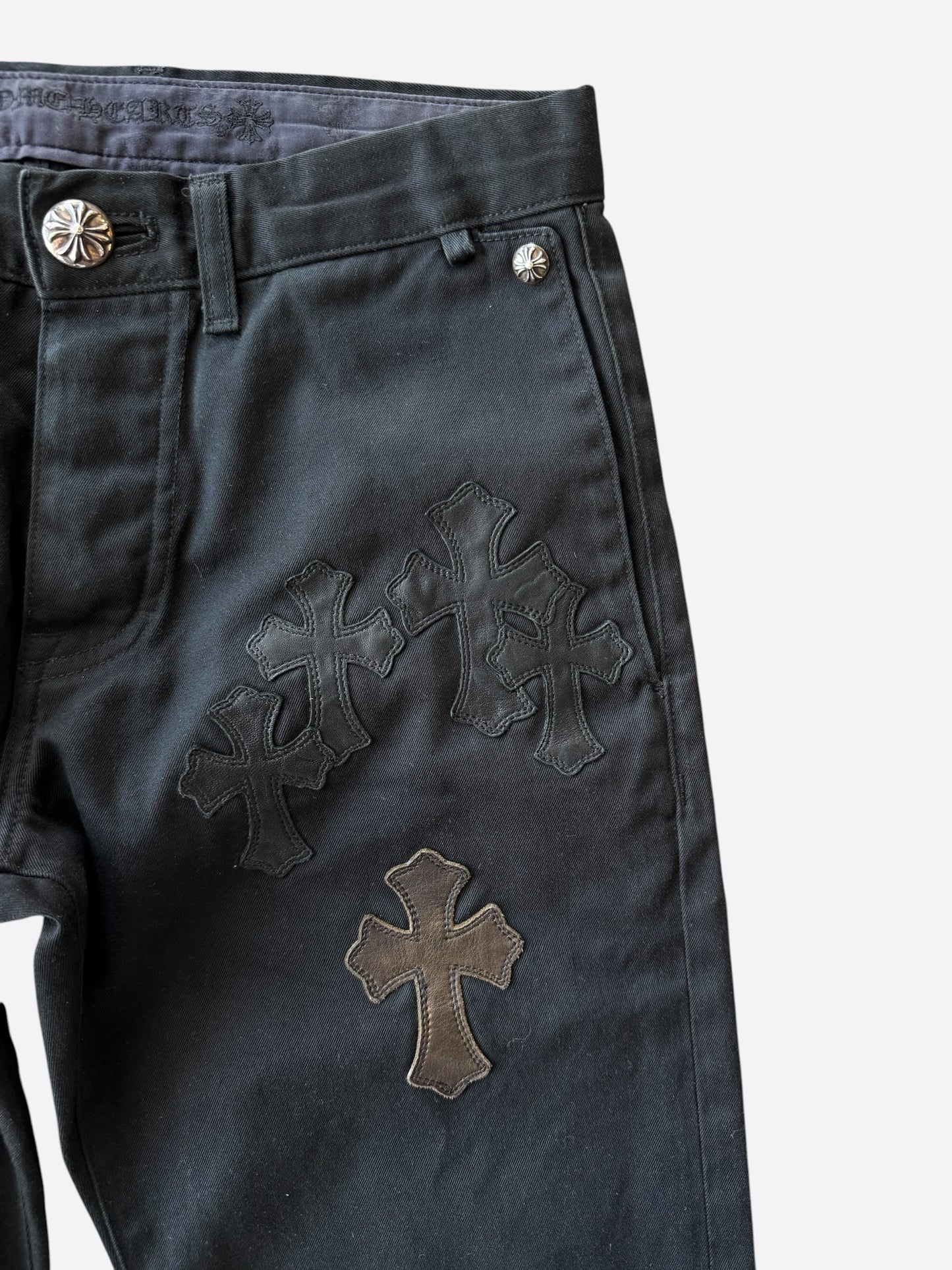 Chrome Hearts Black Camouflage Cross Patch Chino Pants