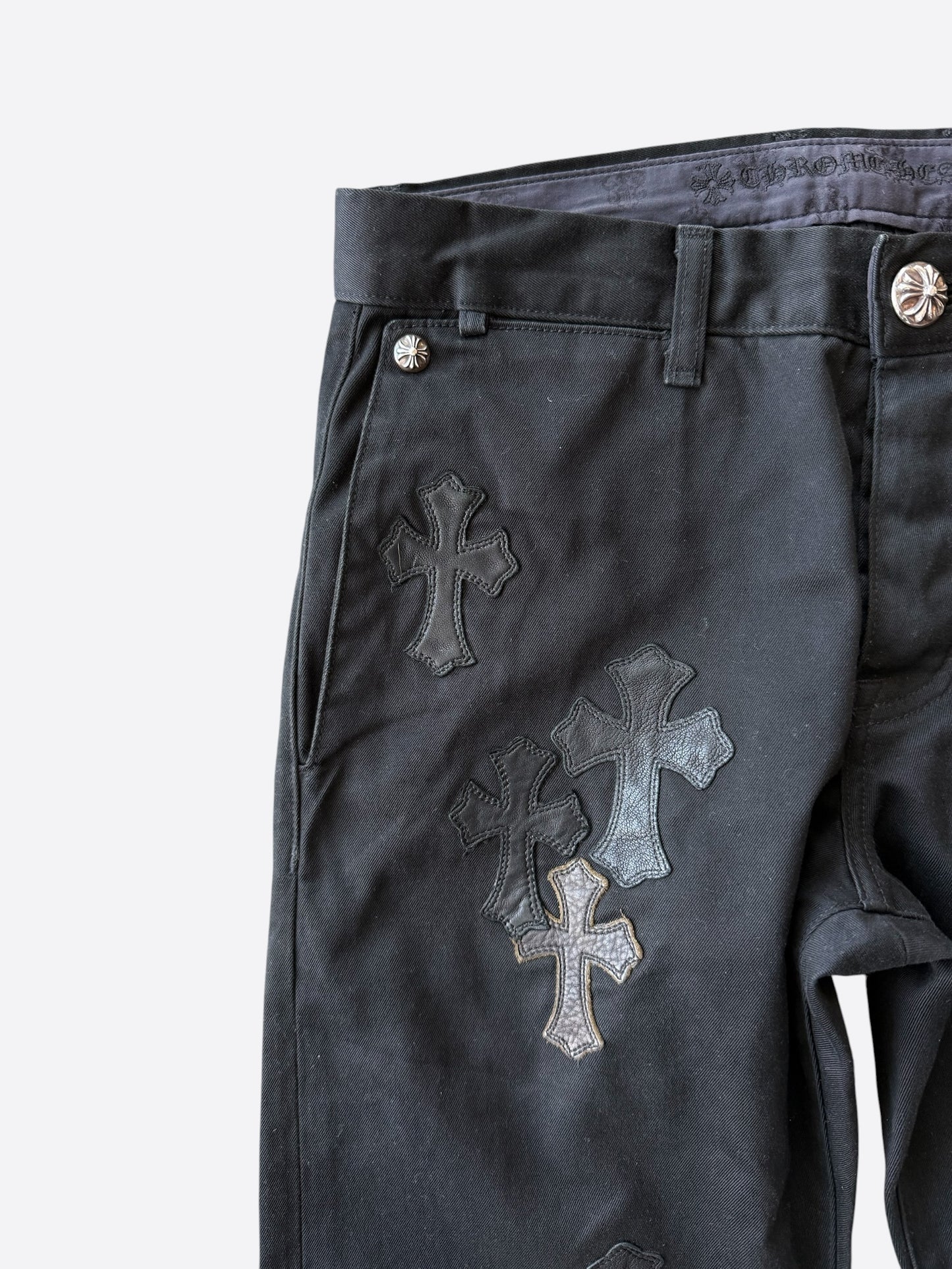 Chrome Hearts Black Camouflage Cross Patch Chino Pants