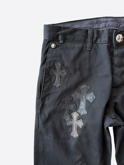 Chrome Hearts Black Camouflage Cross Patch Chino Pants