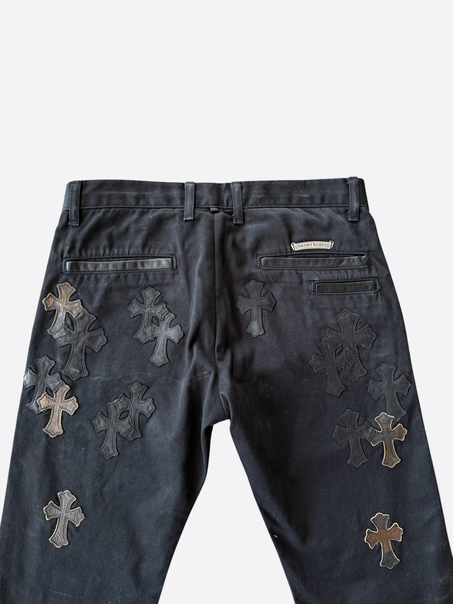 Chrome Hearts Black Camouflage Cross Patch Chino Pants