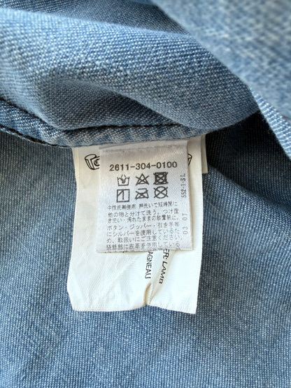 Chrome Hearts Blue & Black Cross Patch Denim Flannel