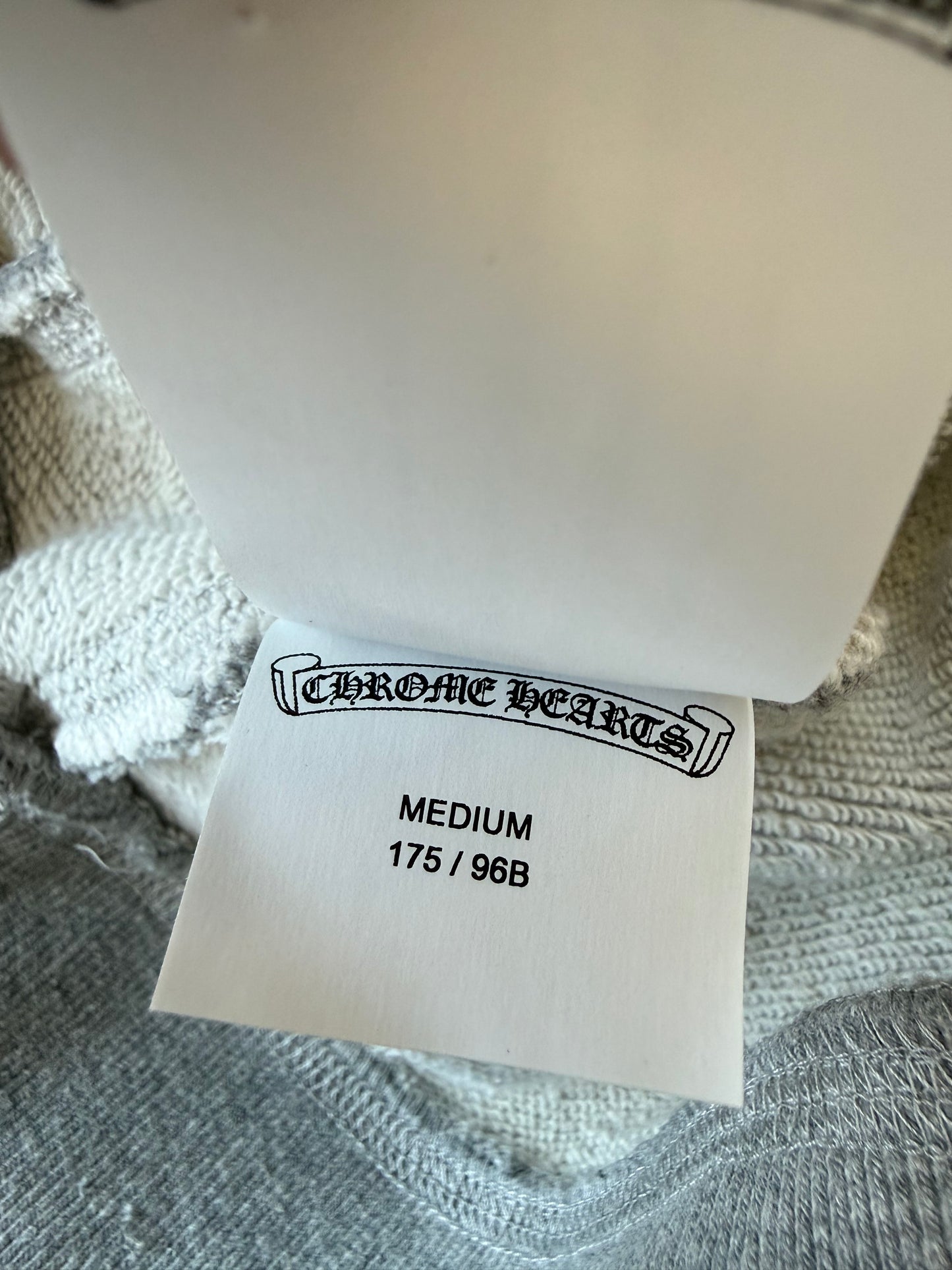 Chrome Hearts Grey & Black Cross Patch Hoodie