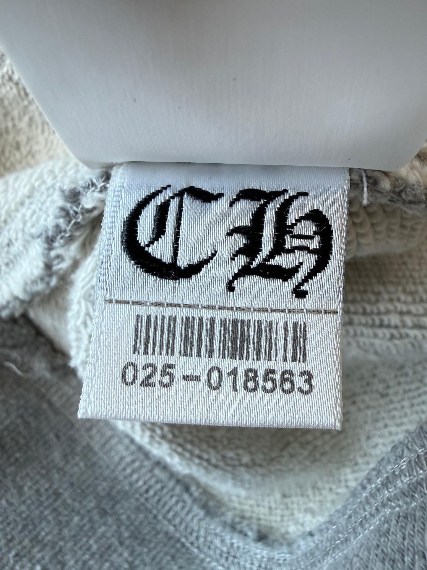 Chrome Hearts Grey & Black Cross Patch Hoodie