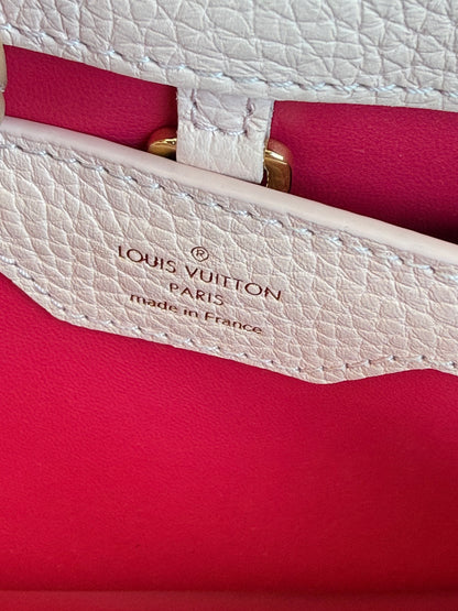 Louis Vuitton Pink Taurillon Capucines BB