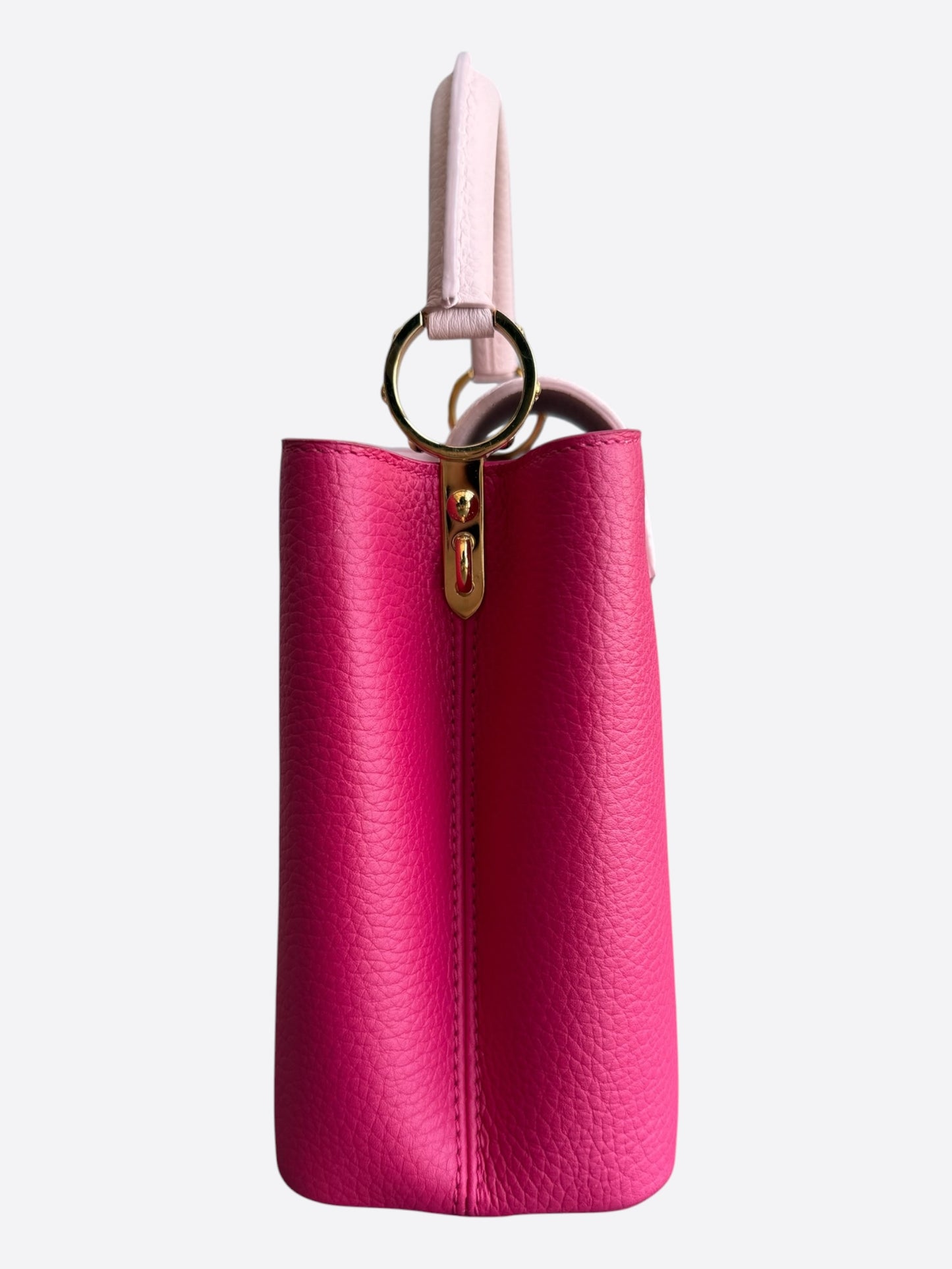Louis Vuitton Pink Taurillon Capucines BB