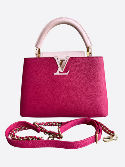 Louis Vuitton Pink Taurillon Capucines BB